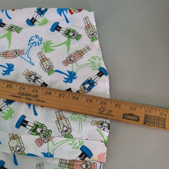 American Rag Men's Tropic Nutcracker Palm Trees Button Down Short Sleeve Shirt n - Picture 3 of 6
